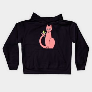 Cat w/ Martini Kids Hoodie